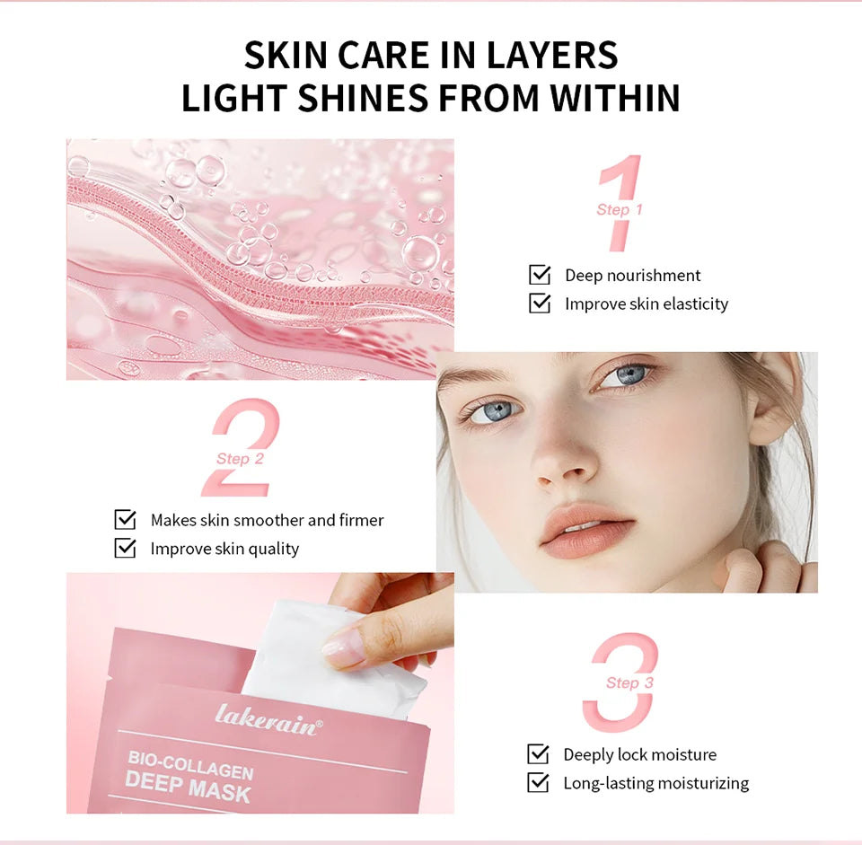 Bio-Collagen Real Deep Mask - Hydrating Overnight Hydrogel Mask