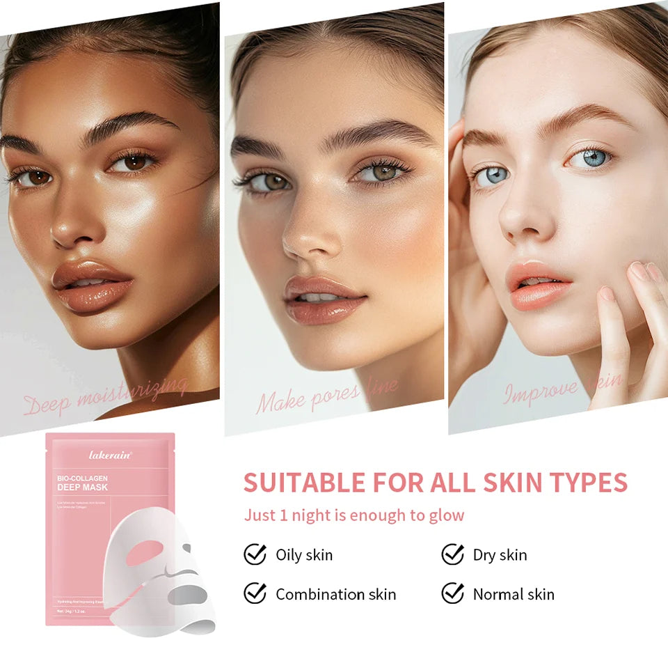 Bio-Collagen Real Deep Mask - Hydrating Overnight Hydrogel Mask