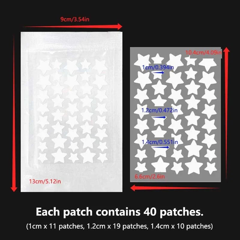 Aesthetic Star Pimple Patches