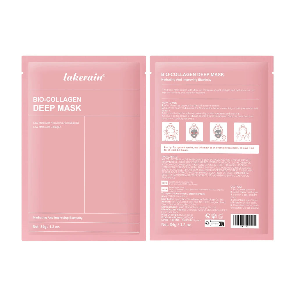 Bio-Collagen Real Deep Mask - Hydrating Overnight Hydrogel Mask