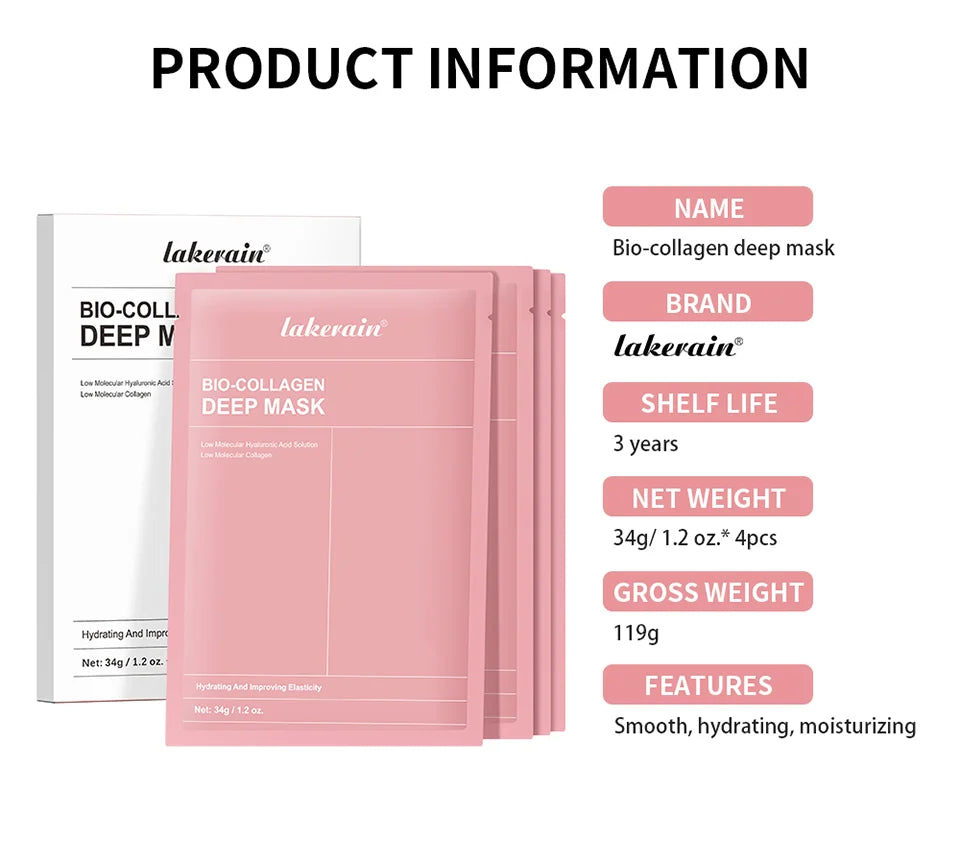 Bio-Collagen Real Deep Mask - Hydrating Overnight Hydrogel Mask