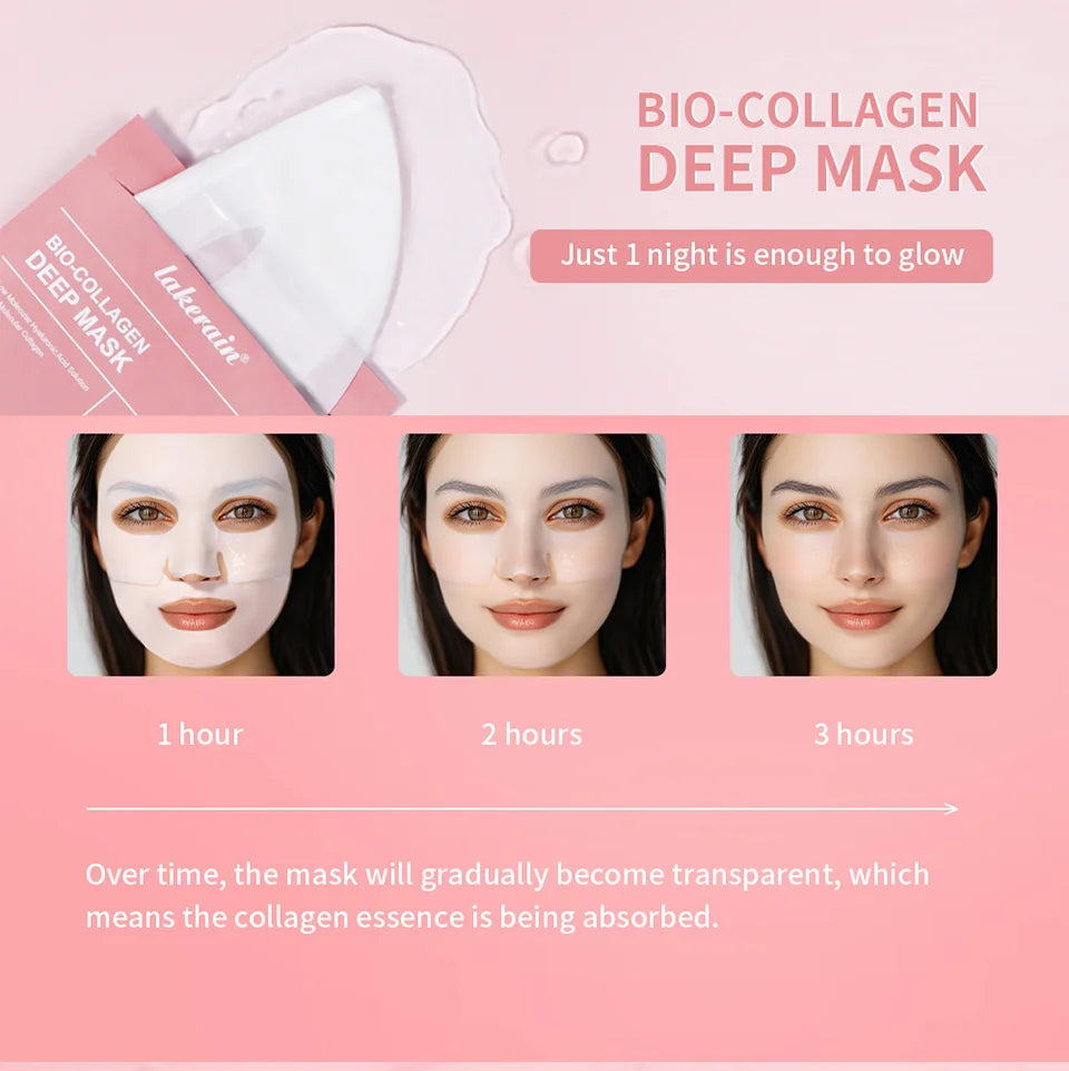 Bio-Collagen Real Deep Mask - Hydrating Overnight Hydrogel Mask